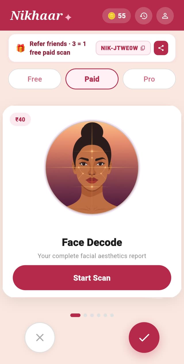 Face Decode scan